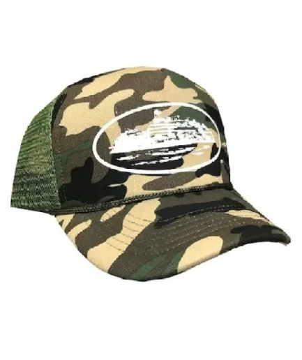 Corteiz Alcatraz Camo Trucker Army Hat