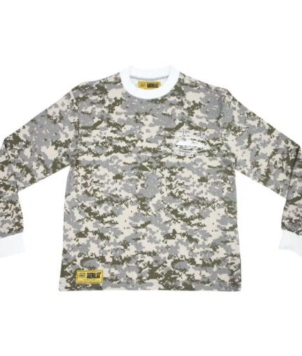 Corteiz Alcatraz Insignia Waffle Longsleeve New Shirt in Digi Camo