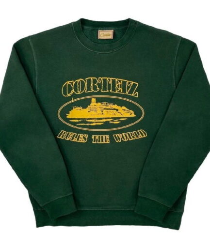 Corteiz Alcatraz New Sweatshirt Forest Green