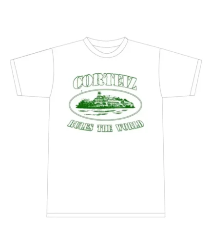 Corteiz Alcatraz Tee White And Green