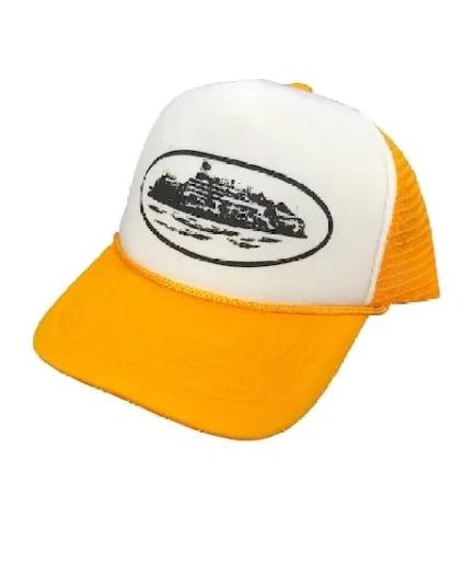 Corteiz Alcatraz Trucker Hat Yellow