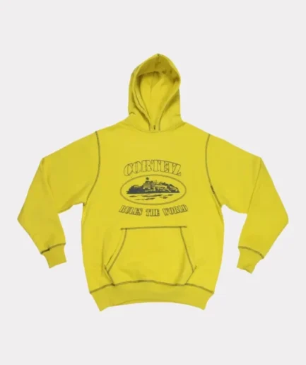 Corteiz Alcatraz Yellow Hoodie