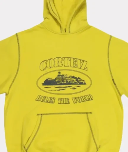 Corteiz Alcatraz Yellow Hoodie