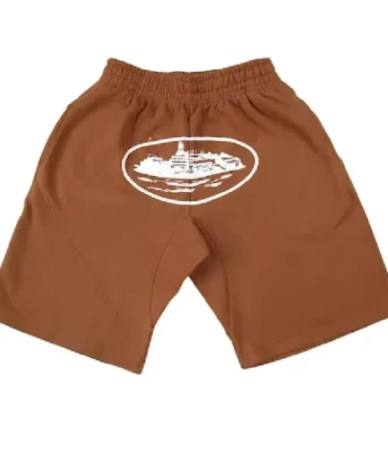 Corteiz Brown Alcatraz Shorts