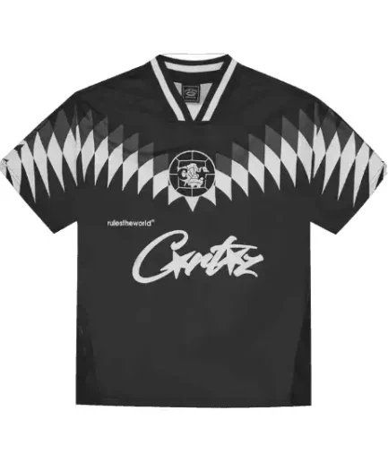 Corteiz Club RTW Football T-Shirt Black