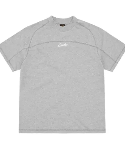 Corteiz Latest HMP Panel T-Shirt Grey