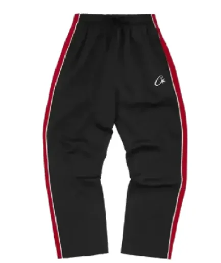 Corteiz Shotta Sweatpants Black And Red