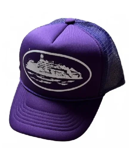 New Corteiz Alcatraz Purple Trucker Hat