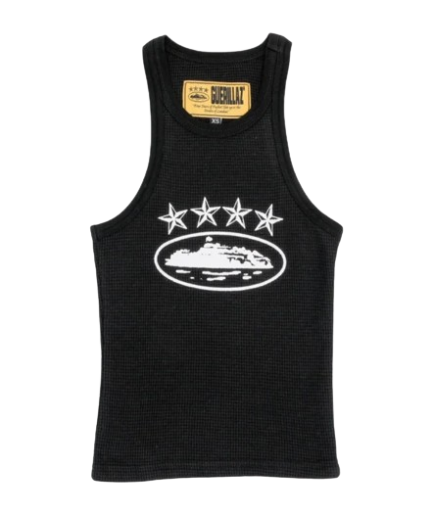 Good Corteiz 4Starz Alcatraz Womens Tank Top Black