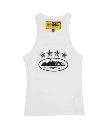 Corteiz 4Starz Alcatraz Womens Tank Top White Latest