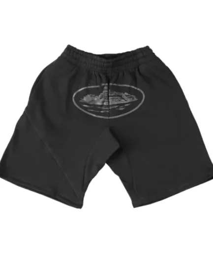 Corteiz Alcatraz Shorts Triple Black