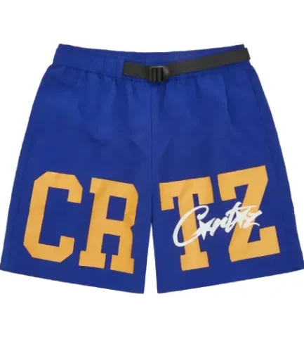 Corteiz Crtz Nylon Shorts Blue