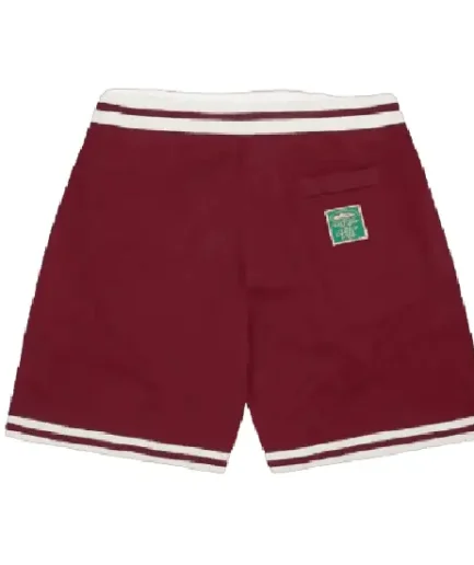 Corteiz Deala Knit Shorts Burgundy