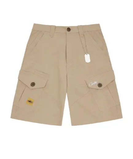 Corteiz Storm Cargo Shorts Beige