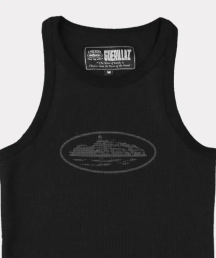 Corteiz Womens Guerillaz* Tank Top Triple Black