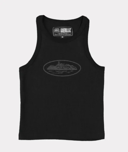 Corteiz Womens Guerillaz* Tank Top Triple Black